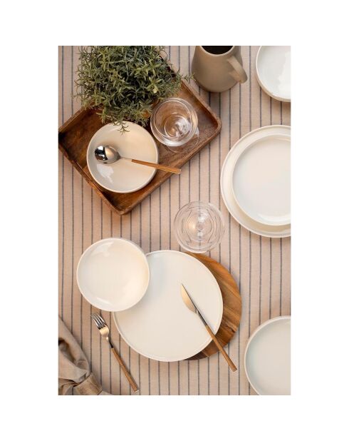 Service de Table en Porcelaine multicolore - 18 pièces