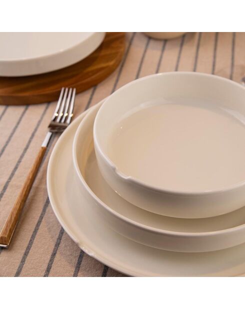 Service de Table en Porcelaine multicolore - 18 pièces
