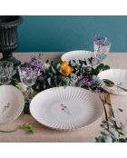 6 Assiettes à dessert en Porcelaine multicolores -  D.21 cm