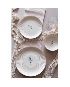 6 Assiettes plates en Porcelaine multicolores -  D.27cm