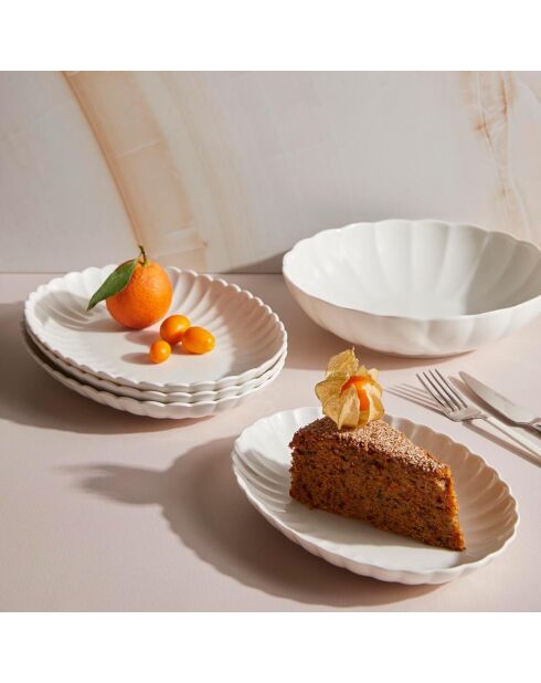 Set de vajilla de porcelana multicolor - 27 piezas