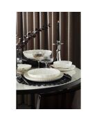 Service de Table en Porcelaine multicolore - 27 pièces