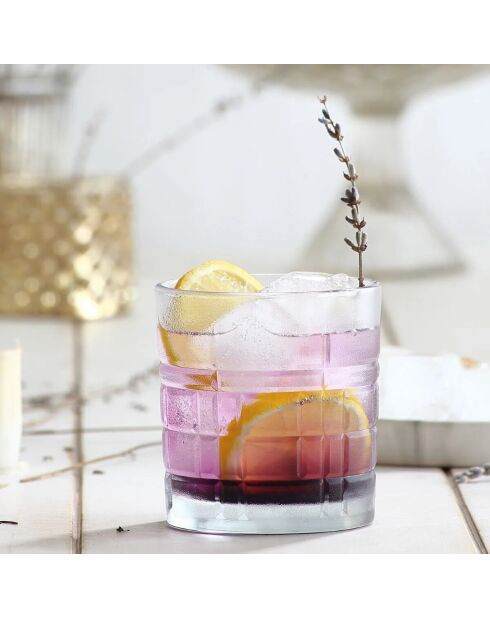 4 Verres transparents - 325ml