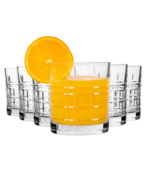 4 Verres transparents - 325ml
