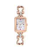 Montre Femme en Acier & Strass rose