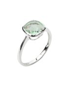 Bague en Argent & Quartz synthétique verte