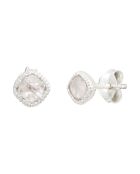 Boucles d'oreilles en Argent & Quartz synthétique roses