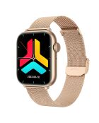 Montre connectée Edition Gamma 2024 avec bracelet milanais dorée