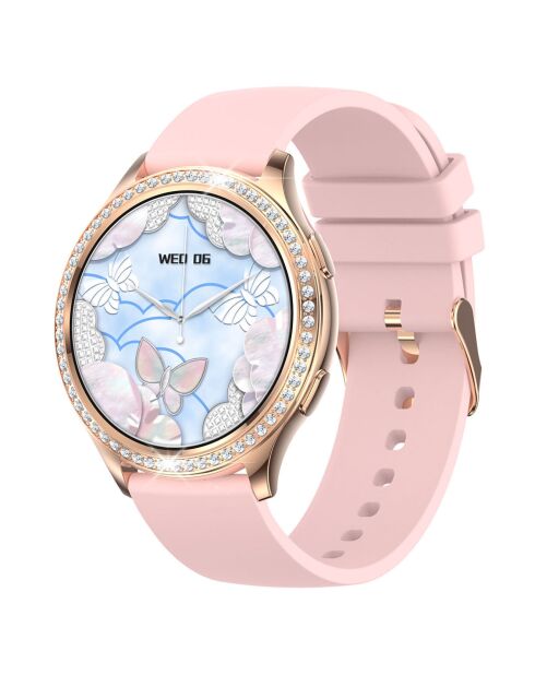 Smartwatch -edition Vogue 2024 IP67 con cinturino in silicone rosa