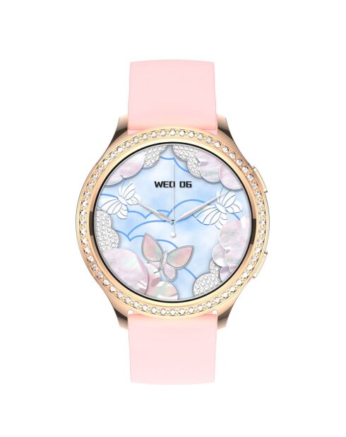 Smartwatch -edition Vogue 2024 IP67 con cinturino in silicone rosa