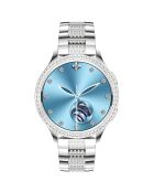 Montre connectée -edition Vogue 2024 IP67 avec bracelet en acier inoxydable argentée