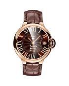Montre connectée -edition Elegance 2024 IP67 avec alliage haute résistance et bracelet en cuir marron