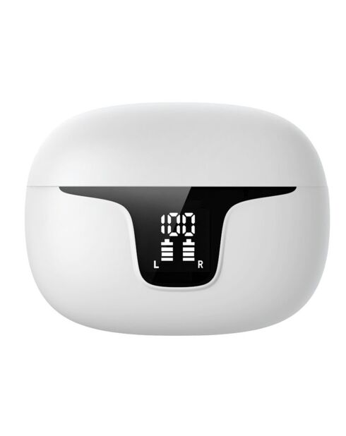 Auricolari wireless (TWS) Bluetooth 5.3 con display LED bianco ECLIPSE Edition
