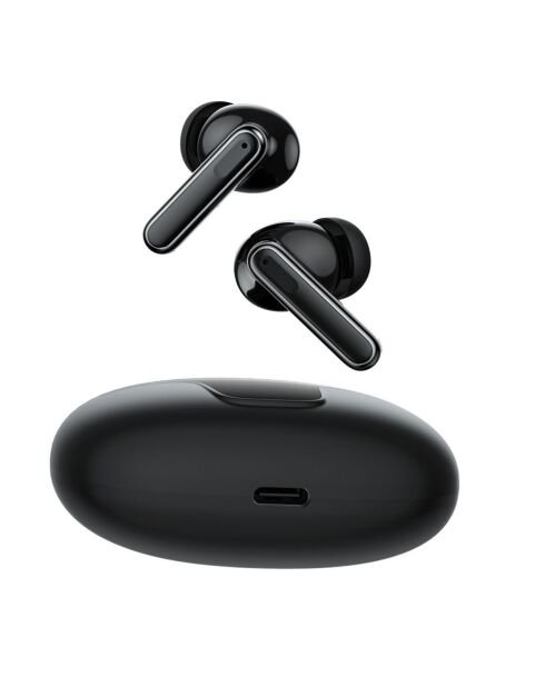 Auricolari wireless (TWS) Bluetooth 5.3 nero con display LED ECLIPSE Edition