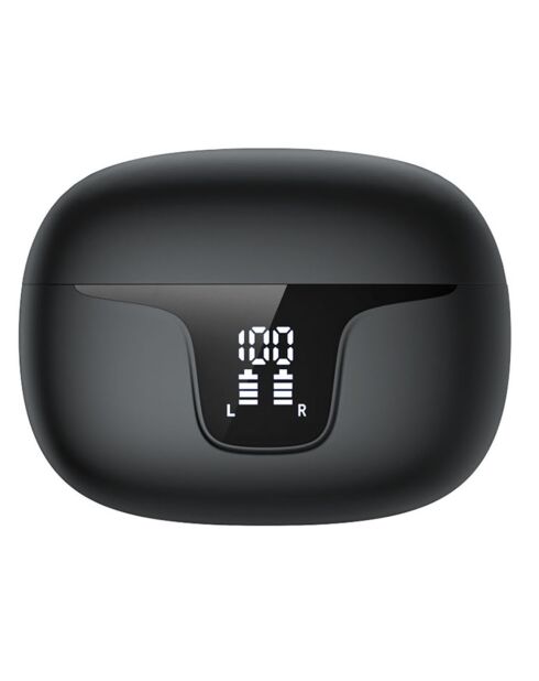 Auricolari wireless (TWS) Bluetooth 5.3 nero con display LED ECLIPSE Edition