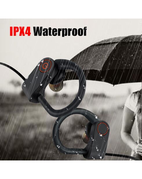 URBAN CITY edition Bluetooth 5.0 sporthoofdtelefoon zwart