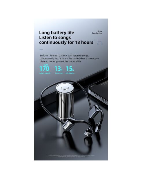 ALPINE edition Bluetooth 5.2 bone conduction koptelefoon zwart