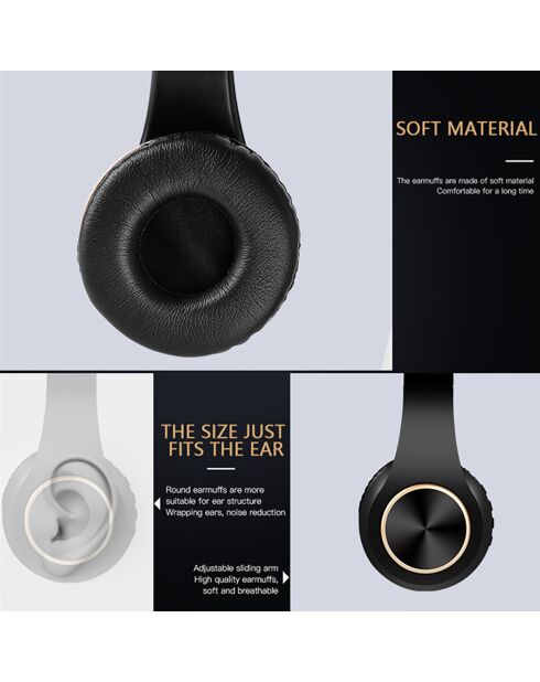 Witte Studio Edition Bluetooth V5.0 stereohoofdtelefoon