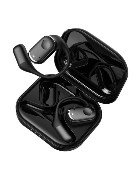 Auricolari wireless intrauricolari Bluetooth 5.3 Sport Edition DYNAMIC con schermo LED + custodia caricabatterie nera