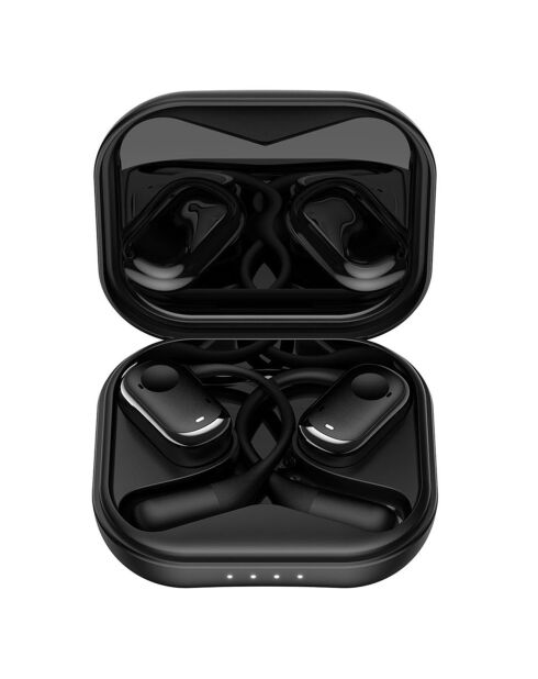 Auricolari wireless intrauricolari Bluetooth 5.3 Sport Edition DYNAMIC con schermo LED + custodia caricabatterie nera