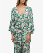 Kimono Naya imprimé grandes fleurs multicolore