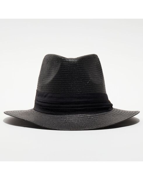 Chapeau en paille noir