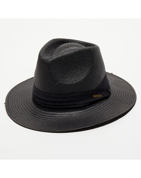 Chapeau en paille noir