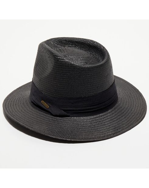 Chapeau en paille noir