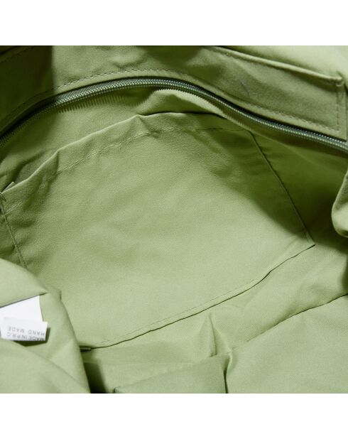 Sac porté épaule en papier vert - 45x24x34 cm