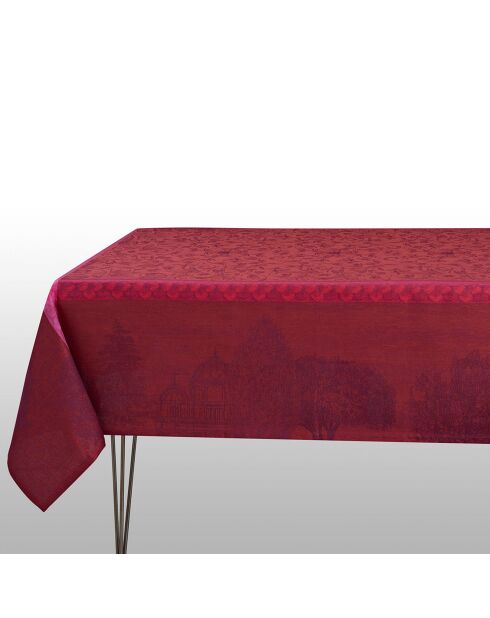 Nappe 100% Lin Symphonie Baroque Opéra rouge/violet