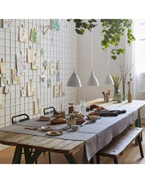 Nappe en Coton & Lin Slow Life Argile grise