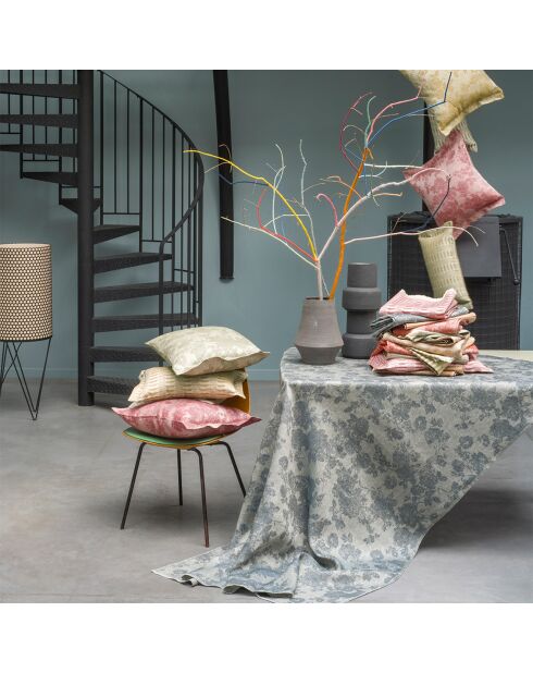 Nappe 100% Lin Casual Ardoise bleu/gris