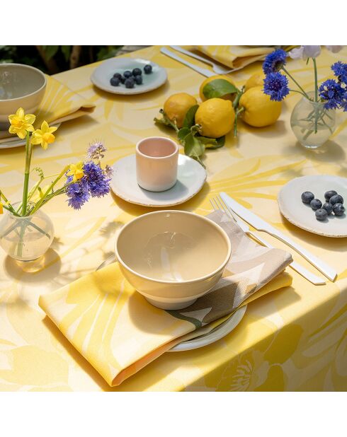 4 servilletas amarillas La Vie en Vosges Soleil - 58x58 cm