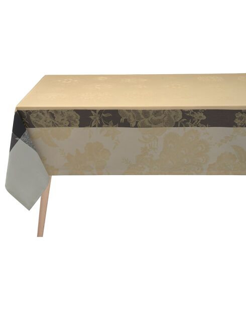 Nappe À La Française Soie jaune/beige