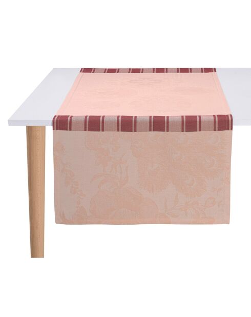 Tapete de mesa À la Française Dragée rosa - 55x200 cm