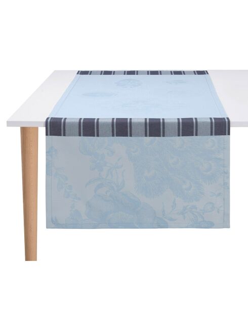 Runner da tavolo À la Française Eau bleu - 55x150 cm