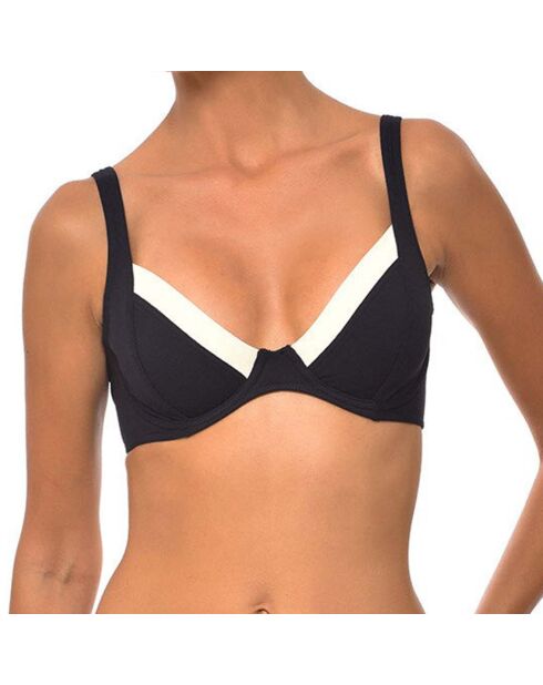 Haut de maillot de bain balconnet Salento noir