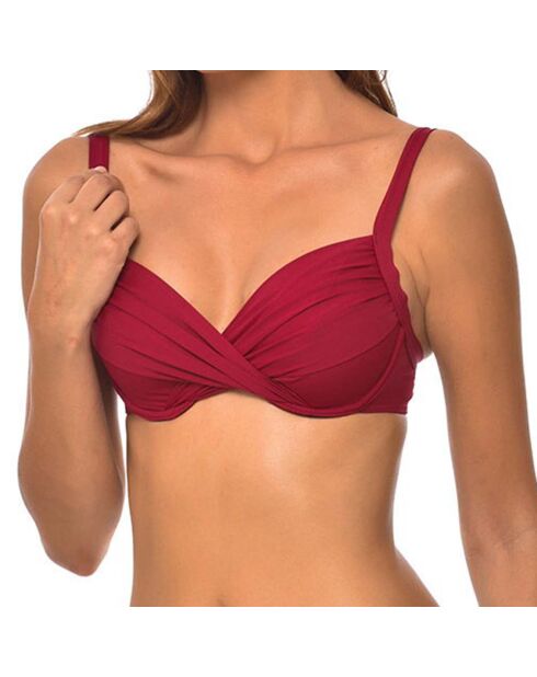 Top de bikini Pavillon Rouge Bordeaux Balconnet