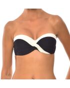 Haut de maillot de bain bandeau Salento noir