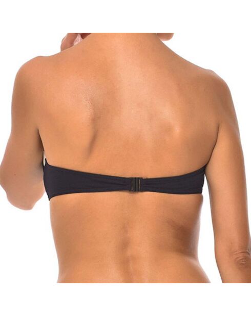 Haut de maillot de bain bandeau Salento noir