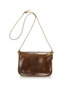 Sac bandoulière en Cuir marron - 26x12x19 cm