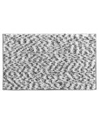 Friza Badteppich, 45 x 75 cm, Weiß/Grau
