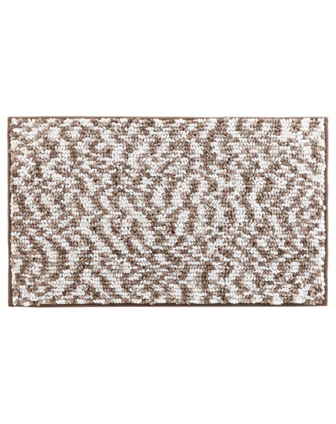 Tappeto da bagno Friza bianco.beige - 45x75 cm