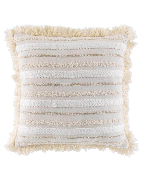 Coussin Déhoussable Atlas naturel - 40x40 cm