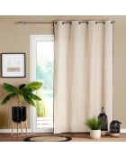 2 Rideaux à Oeillets Capria naturel - 140x240 cm
