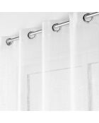 Haltona Ösen in Leinenoptik, 140 x 280 cm, Weiß, 2 Stück