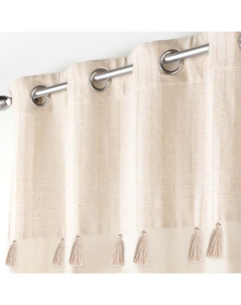 2 tende con occhielli in oro naturale Izigold - 140x240 cm