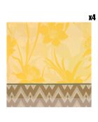 4 servilletas amarillas La Vie en Vosges Soleil - 58x58 cm