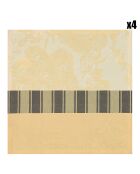 4 servilletas À La Française Silk amarillo/beige - 55x55 cm