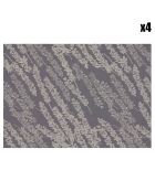 4 tovagliette Origin Nature Ecorce rivestite marrone/blu - 50x36 cm